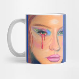 Bleeding Pastel Portrait Mug